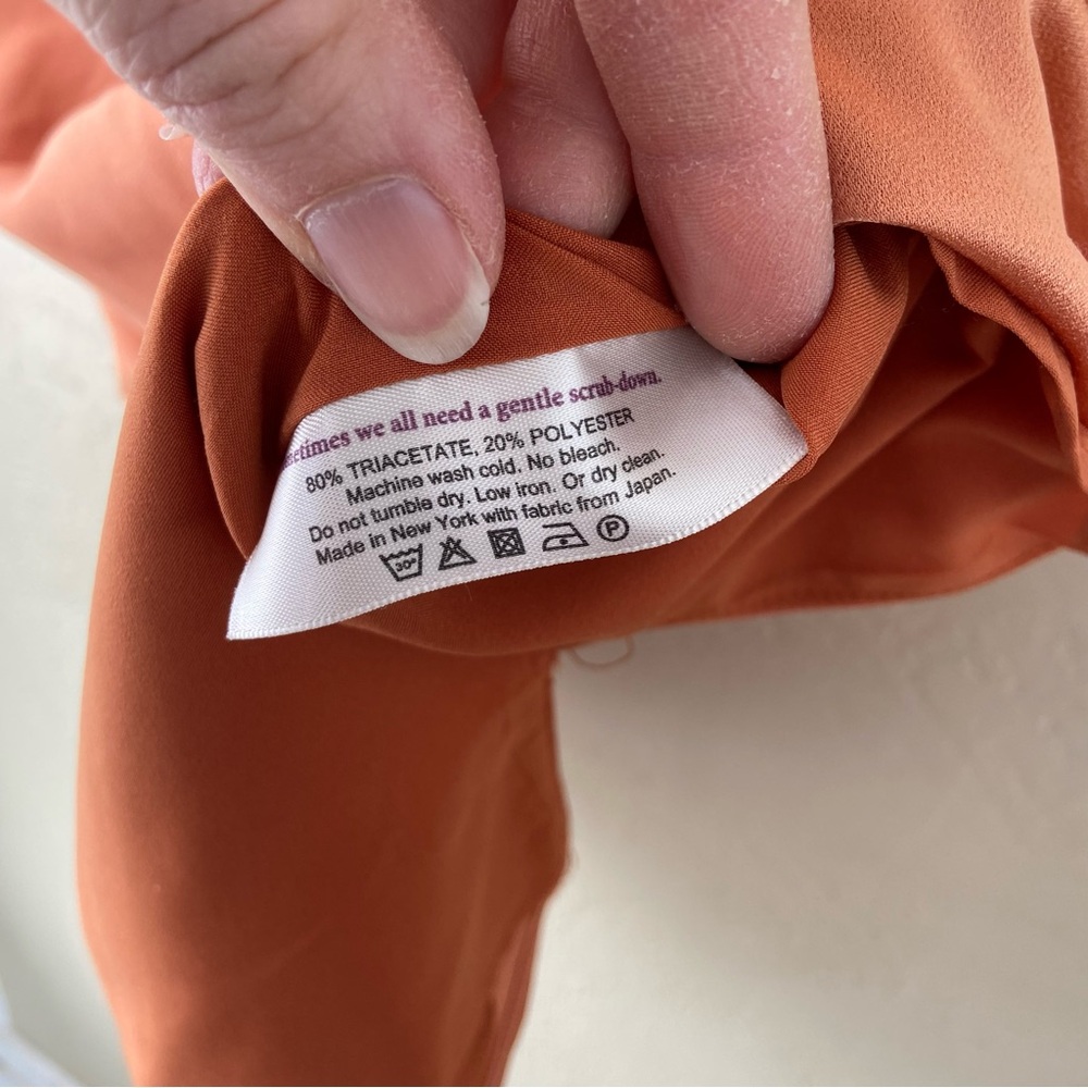 MM Lafleur persimmon Short Sleeve washable Blouse - Picture 6 of 7